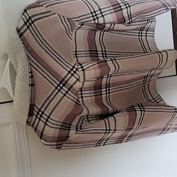 Flannel jacket L with faux collar - Picture 2 of 2